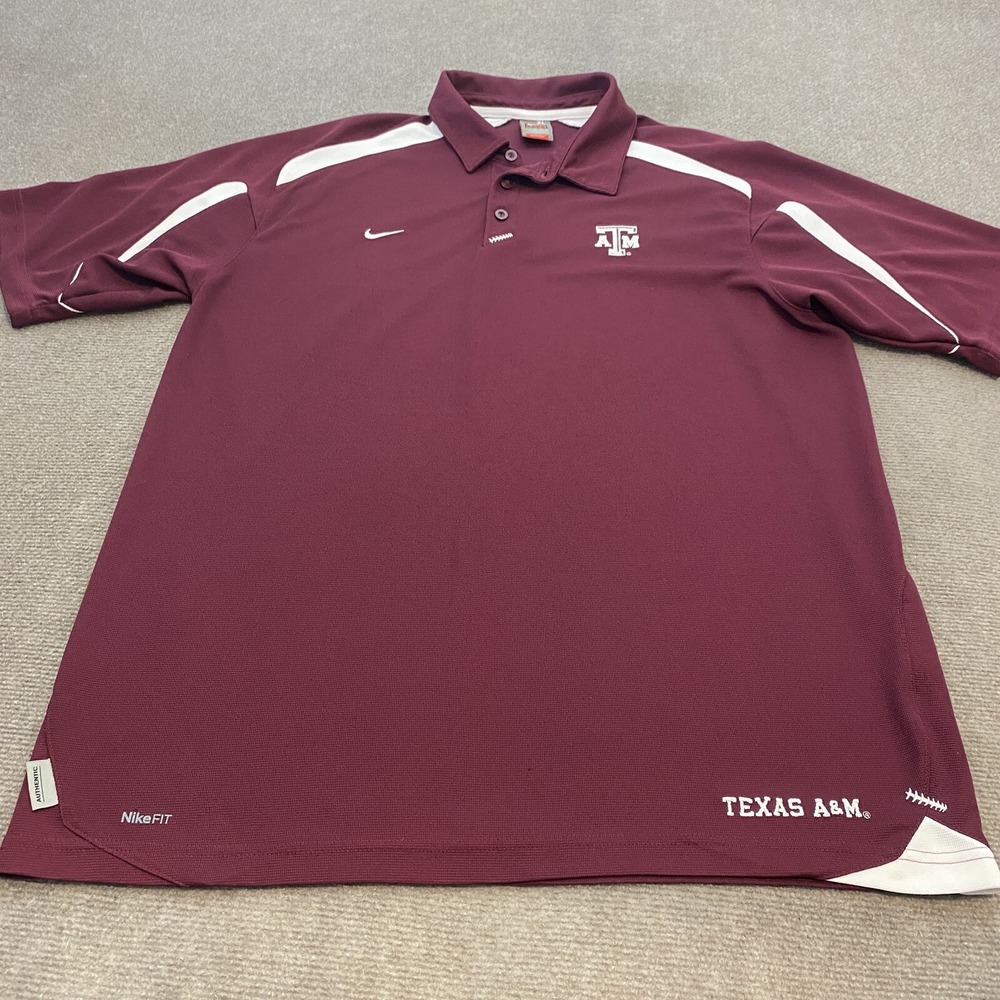 Vintage Texas A&M Aggies Shirt Y2K Team Nike Mens Size XL Embroidered 90's Logo